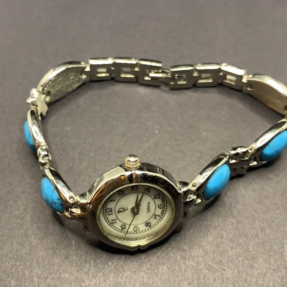Doce watch with MOfP dial and turquoise band - Picture 2 of 5